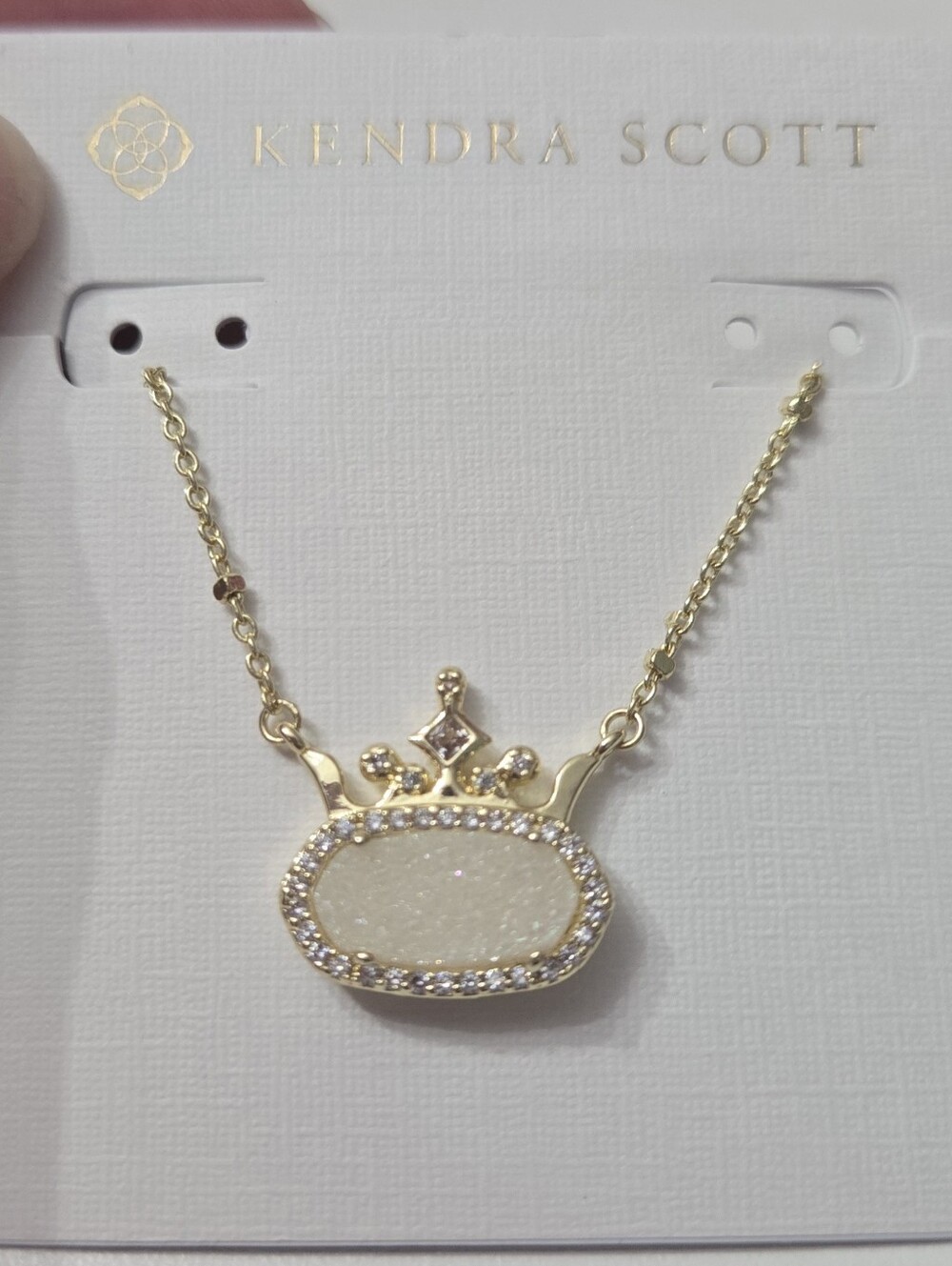 Disney x Kendra Scott Elisa Princess Gold Short Pendant Necklace - Picture 2 of 4